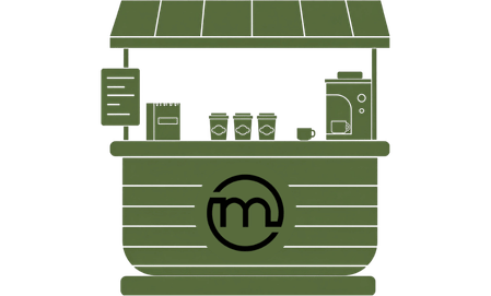 Modern Grind graphic of the coffee cart