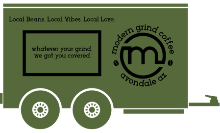 Modern Grind graphic of the mobile trailer